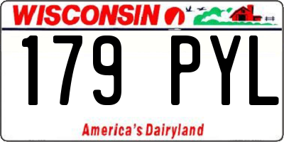WI license plate 179PYL