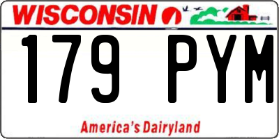 WI license plate 179PYM
