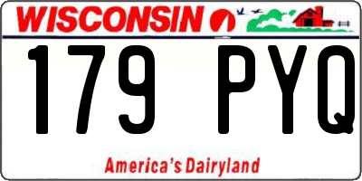 WI license plate 179PYQ