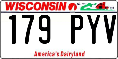 WI license plate 179PYV