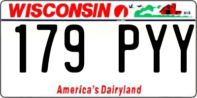 WI license plate 179PYY