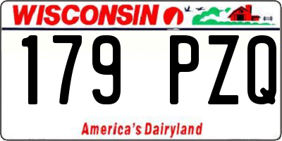 WI license plate 179PZQ