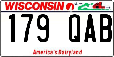 WI license plate 179QAB