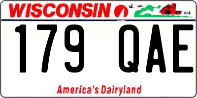 WI license plate 179QAE