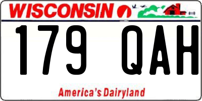 WI license plate 179QAH