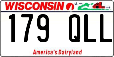 WI license plate 179QLL