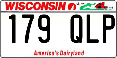 WI license plate 179QLP