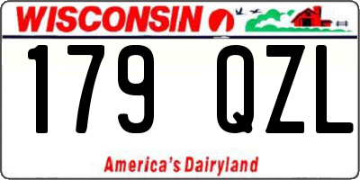 WI license plate 179QZL