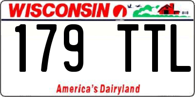 WI license plate 179TTL