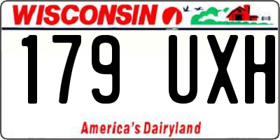 WI license plate 179UXH