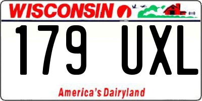 WI license plate 179UXL
