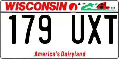 WI license plate 179UXT