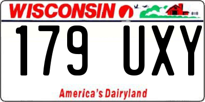 WI license plate 179UXY