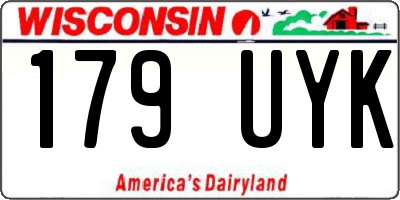WI license plate 179UYK