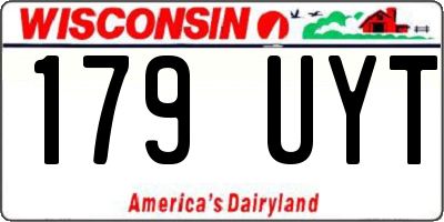 WI license plate 179UYT
