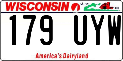 WI license plate 179UYW