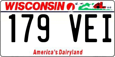 WI license plate 179VEI