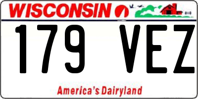 WI license plate 179VEZ