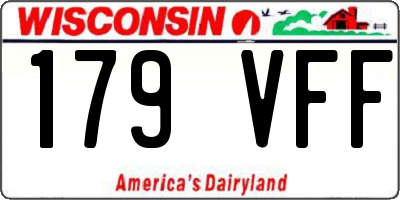 WI license plate 179VFF