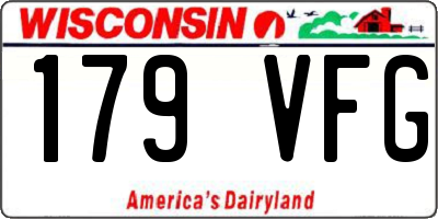 WI license plate 179VFG