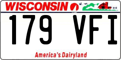 WI license plate 179VFI