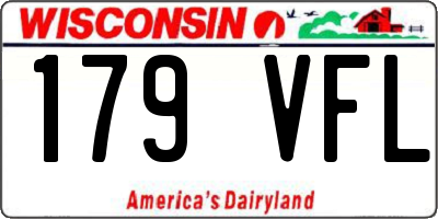 WI license plate 179VFL