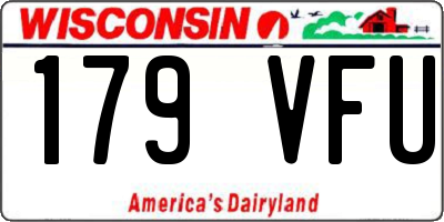 WI license plate 179VFU
