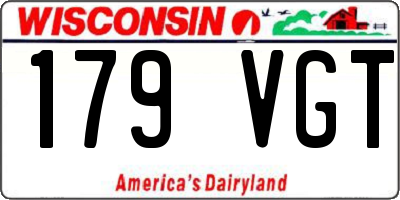 WI license plate 179VGT