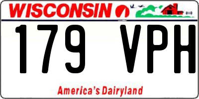 WI license plate 179VPH