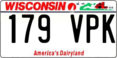 WI license plate 179VPK