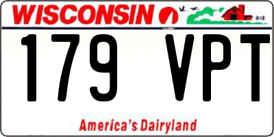 WI license plate 179VPT