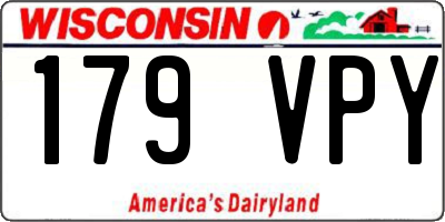 WI license plate 179VPY