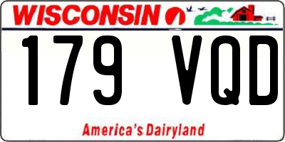 WI license plate 179VQD