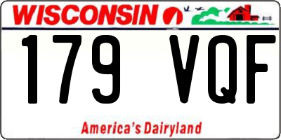 WI license plate 179VQF