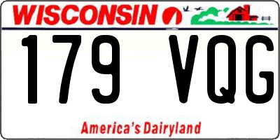 WI license plate 179VQG