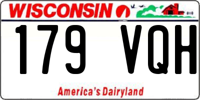 WI license plate 179VQH