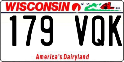 WI license plate 179VQK