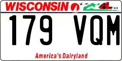 WI license plate 179VQM