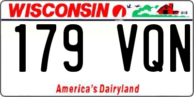 WI license plate 179VQN