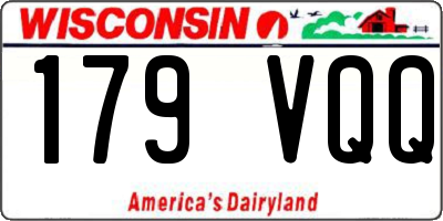 WI license plate 179VQQ