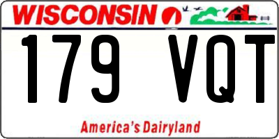 WI license plate 179VQT