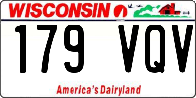 WI license plate 179VQV