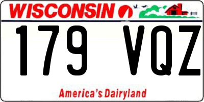WI license plate 179VQZ