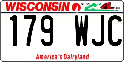 WI license plate 179WJC