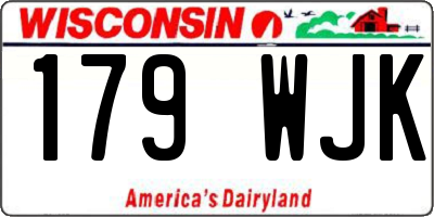 WI license plate 179WJK