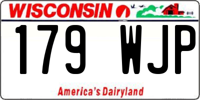 WI license plate 179WJP