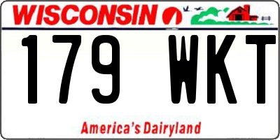 WI license plate 179WKT