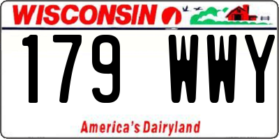 WI license plate 179WWY