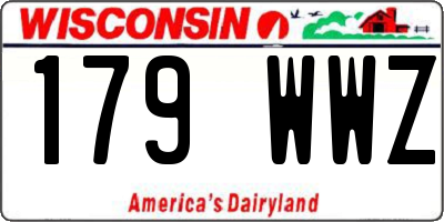 WI license plate 179WWZ