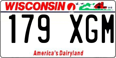 WI license plate 179XGM